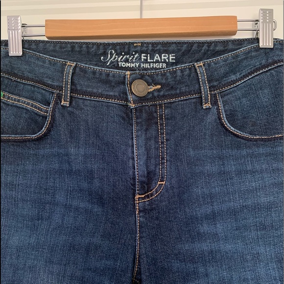 Tommy Hilfiger - Spirit Flare Dark Wash Jeans -Size 14R - Picture 1 of 14
